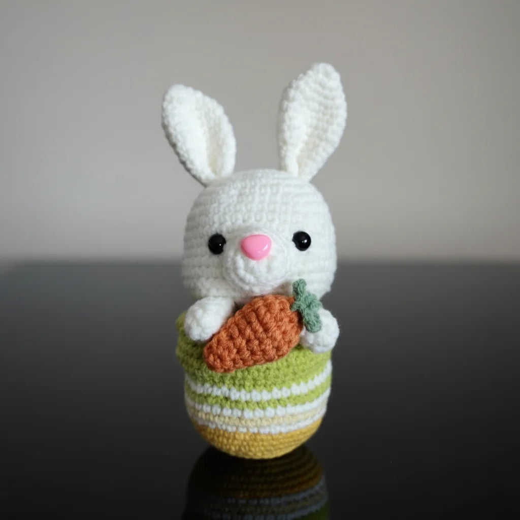 Handcrafted Crochet Rabbit Plush Toy for Kids