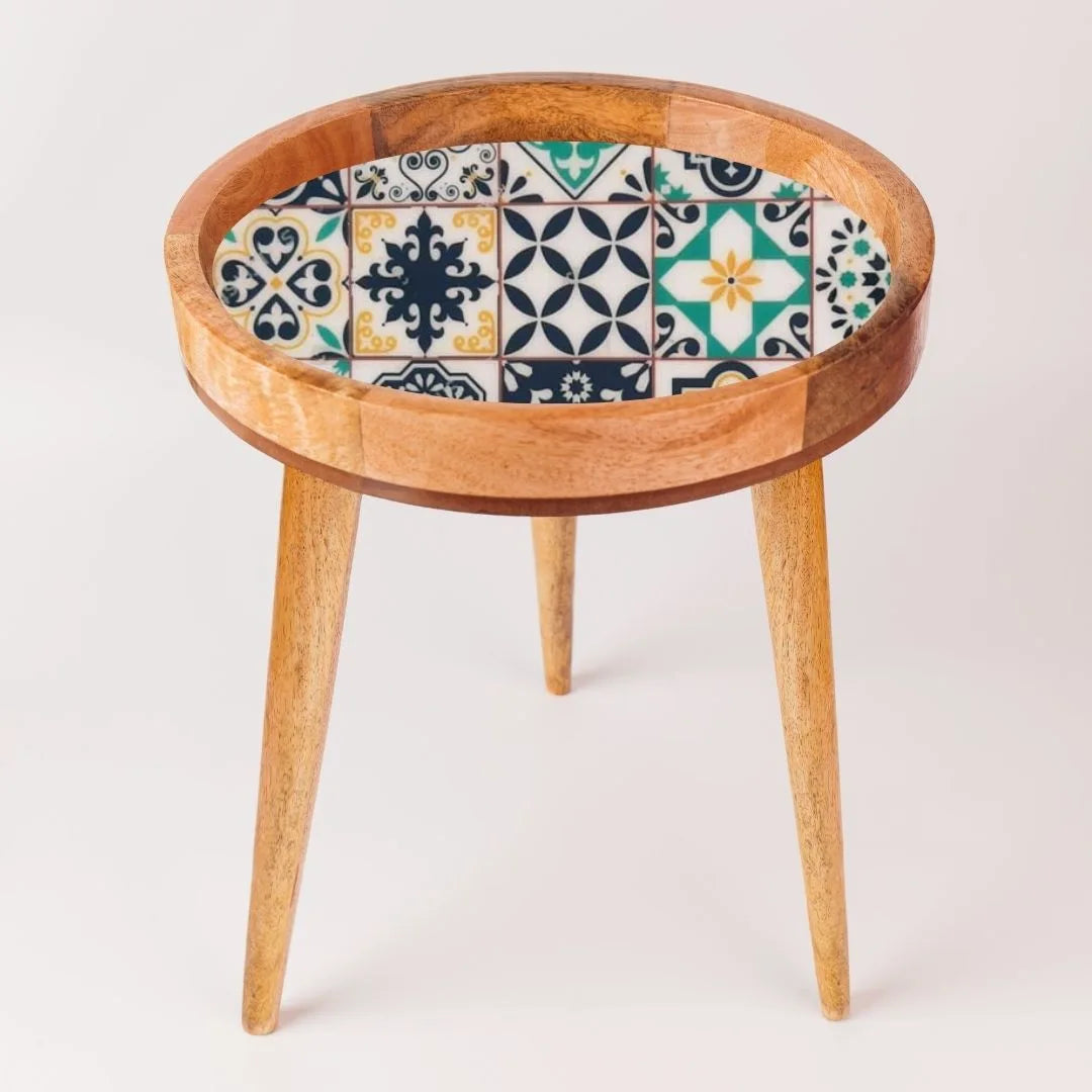 Stylish Mediterranean Pattern Wooden Serveware