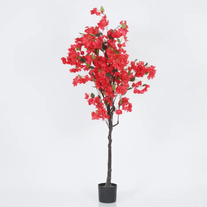Decorative Bougainvillea Flower Plant with Pot - Artificial Plant
