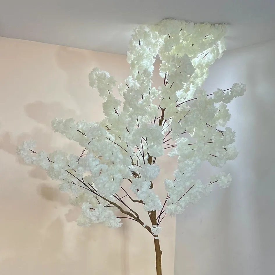 Tall Blossom Flowers Plant with Pot for Decor - Artificial Plant