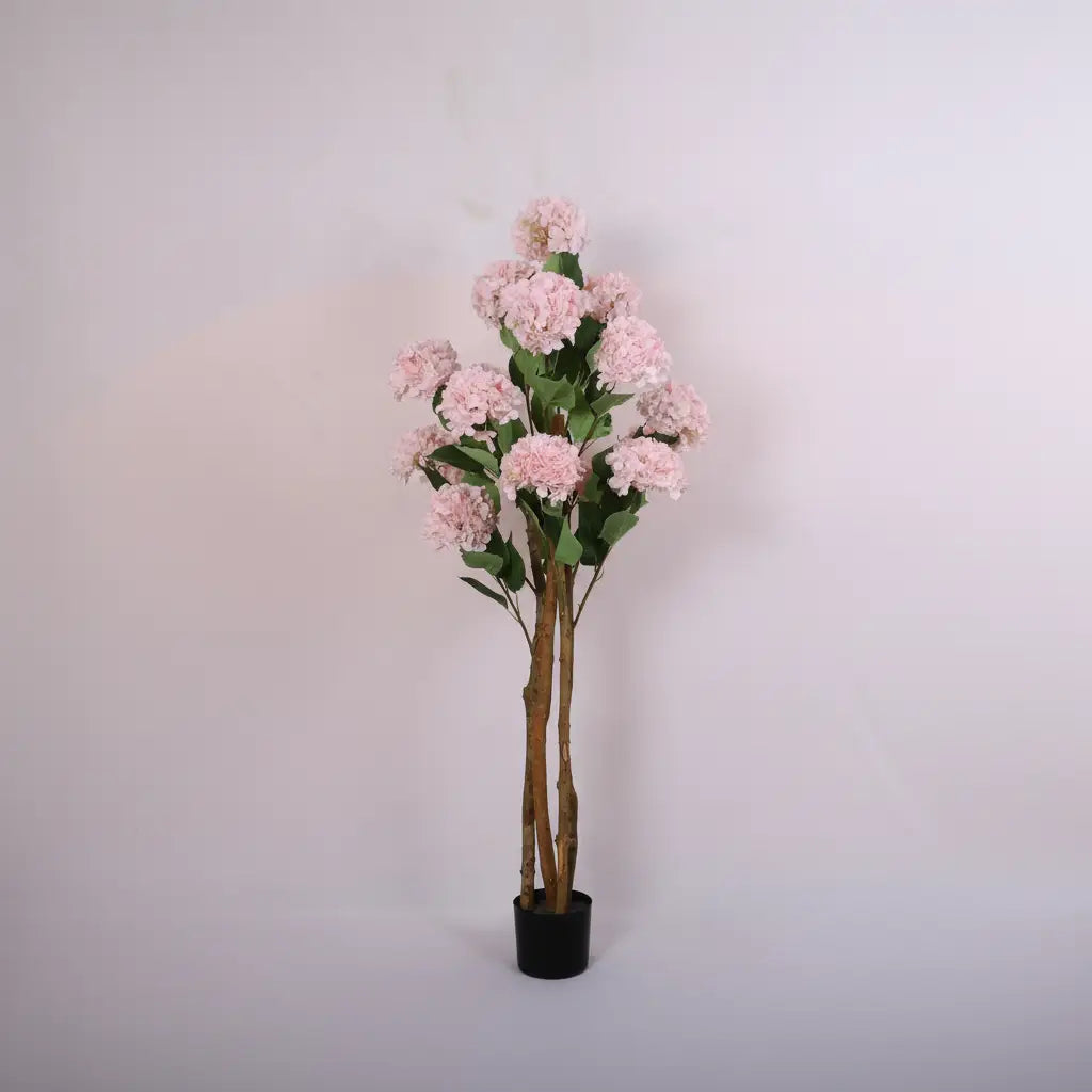 Hydrangea Flower Tree with Pot - Artificial Plant