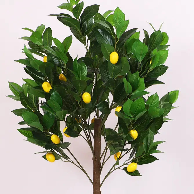 Lemon Tree Plant with Pot for Decor - Artificial Plant