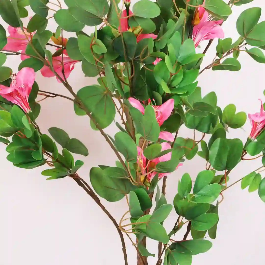 Elegant Faux Magnolia Flower Tree for Home Decor - Artificial Plant