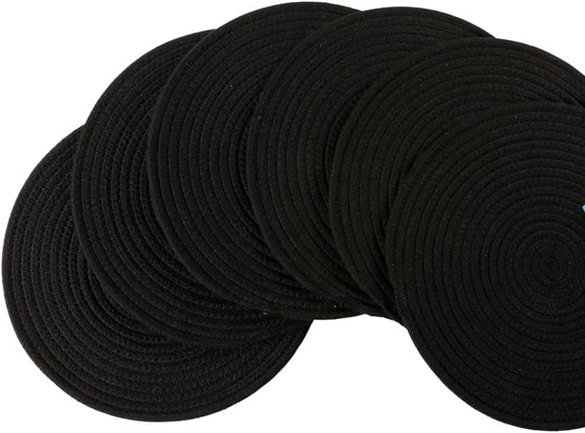 Midnight Elegance Black Placemats