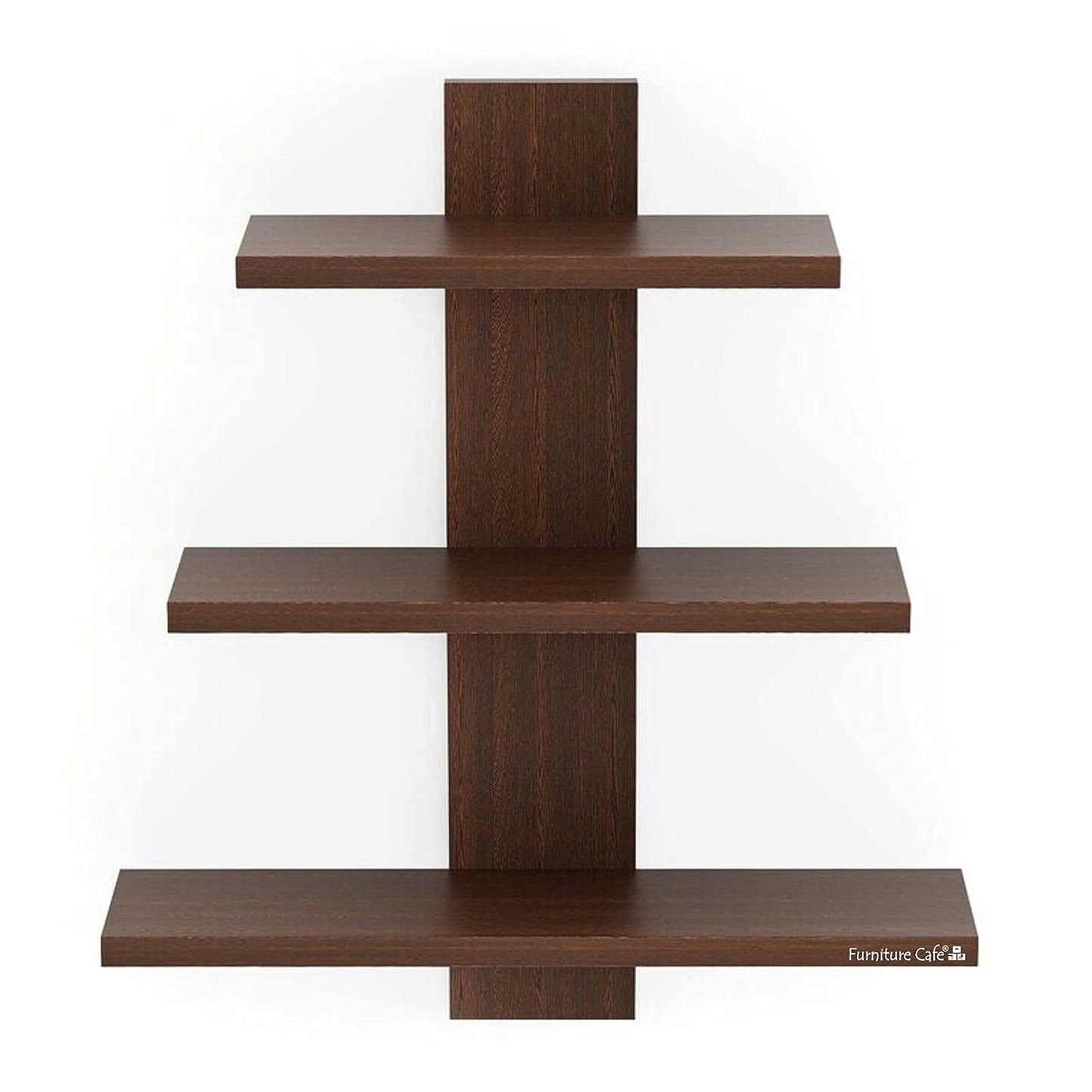 Wall Mounted 3 Tier Wooden Floating Shelf