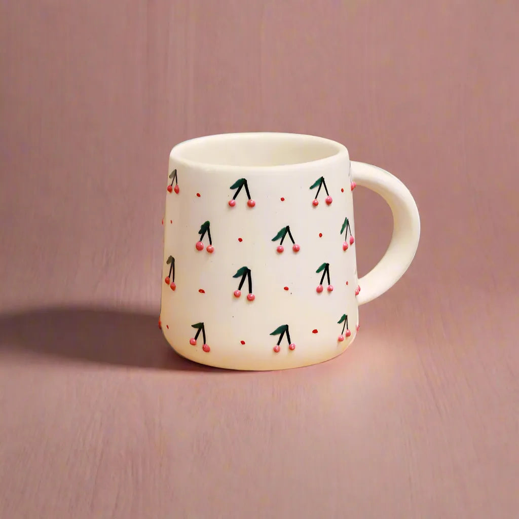 Blooming Cherry Bliss Handcrafted Mug