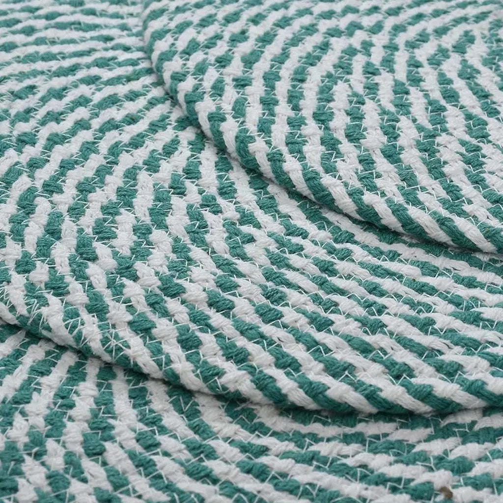 Aqua & White Criss Cross Placemats