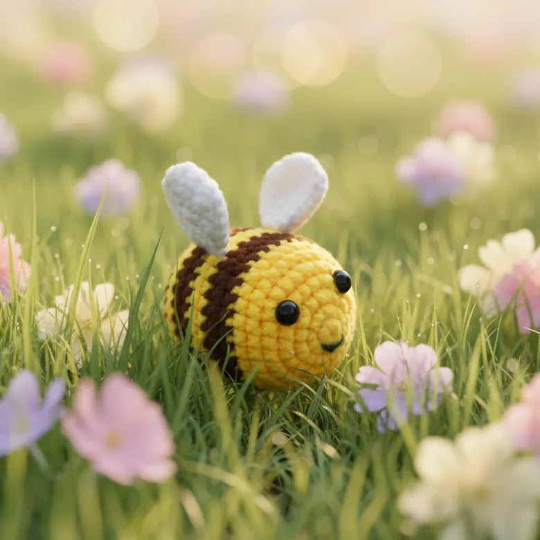 Crochet Bumblebee Plush Soft Toy for Kids & Gifting