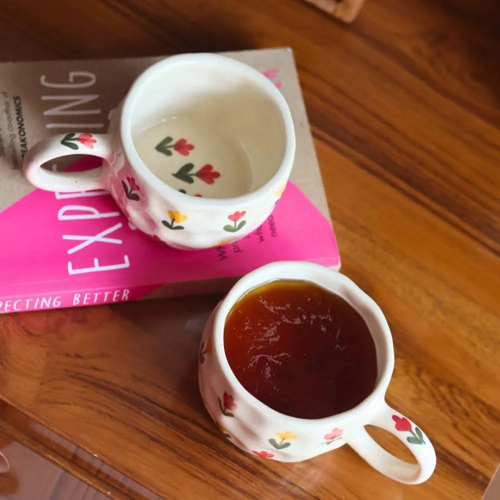 Cheerful Tulip Whispers Ceramic Mug
