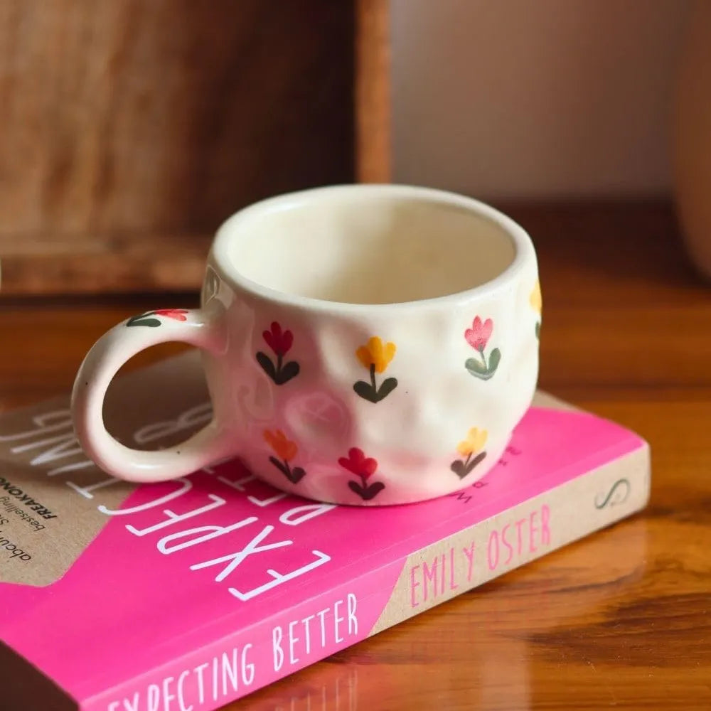 Cheerful Tulip Whispers Ceramic Mug