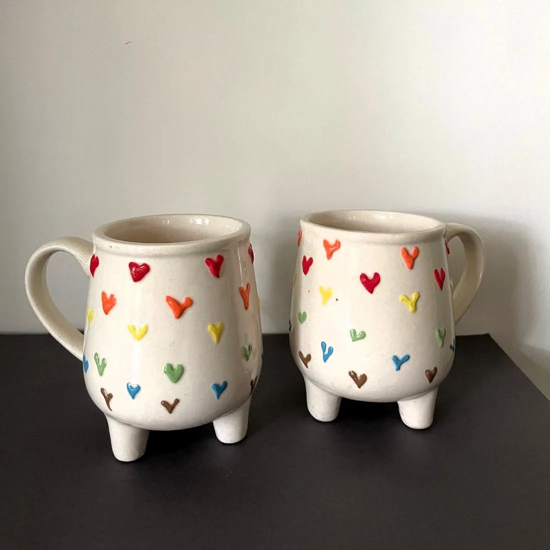 Countless Hearts Hand-painted Ceramic Mug