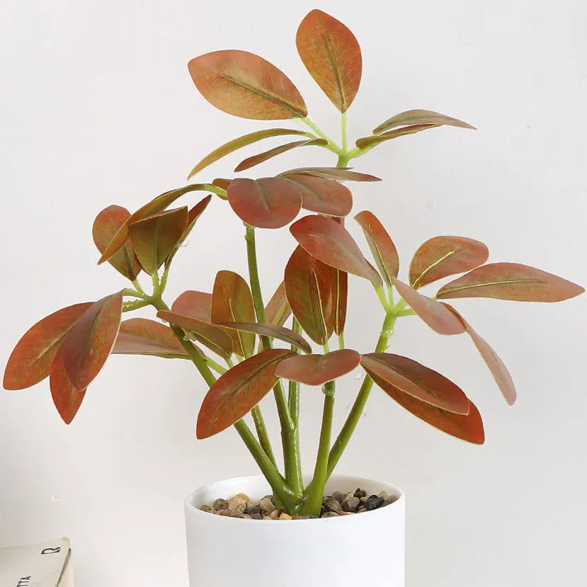 Schefflera Bonsai Artificial Plant with Pot - Home Decor