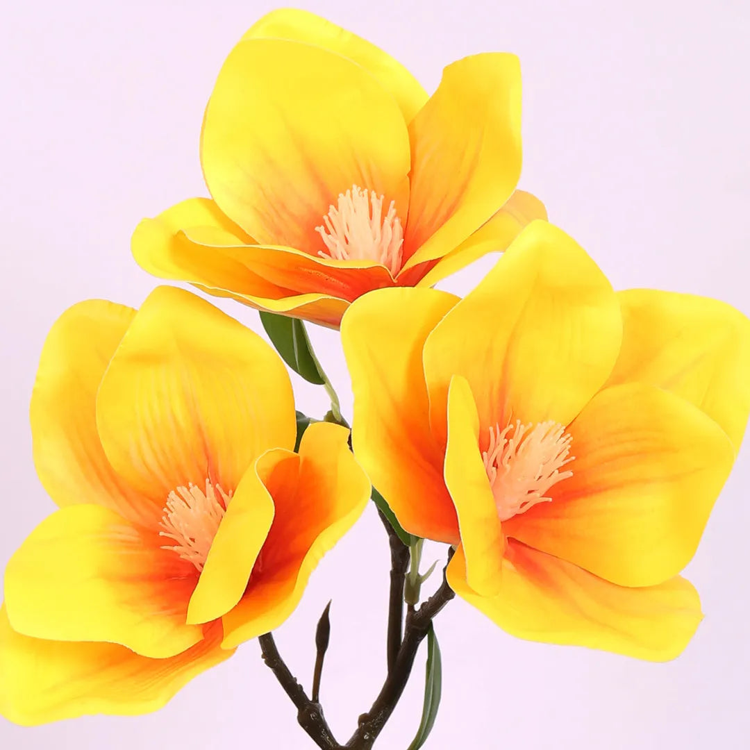 Magnolia Bonsai Artificial Plant with Pot - Home Decor