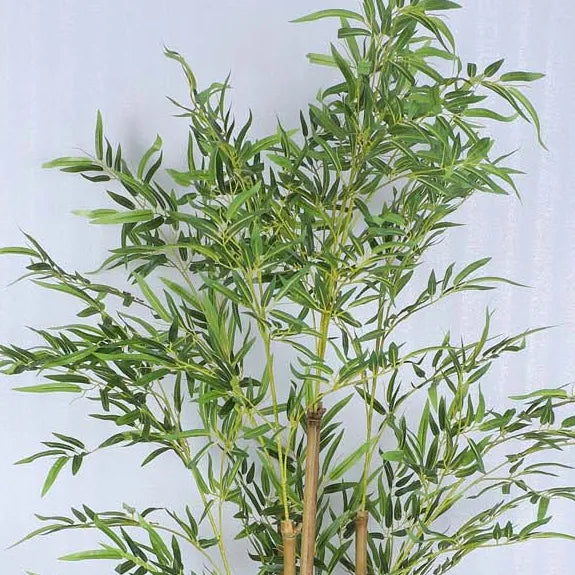 Bamboo Tree with Natural stems and Pot - Artificial Plant