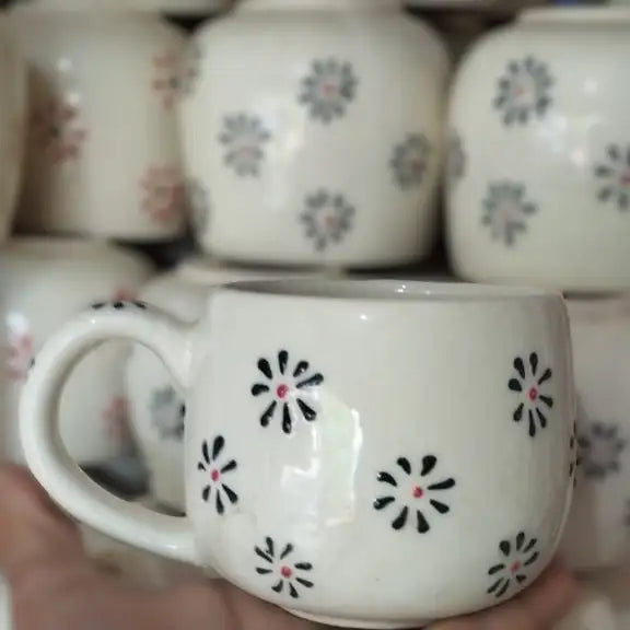 Petal Pop Colorful Ceramic Mug - 200 ml