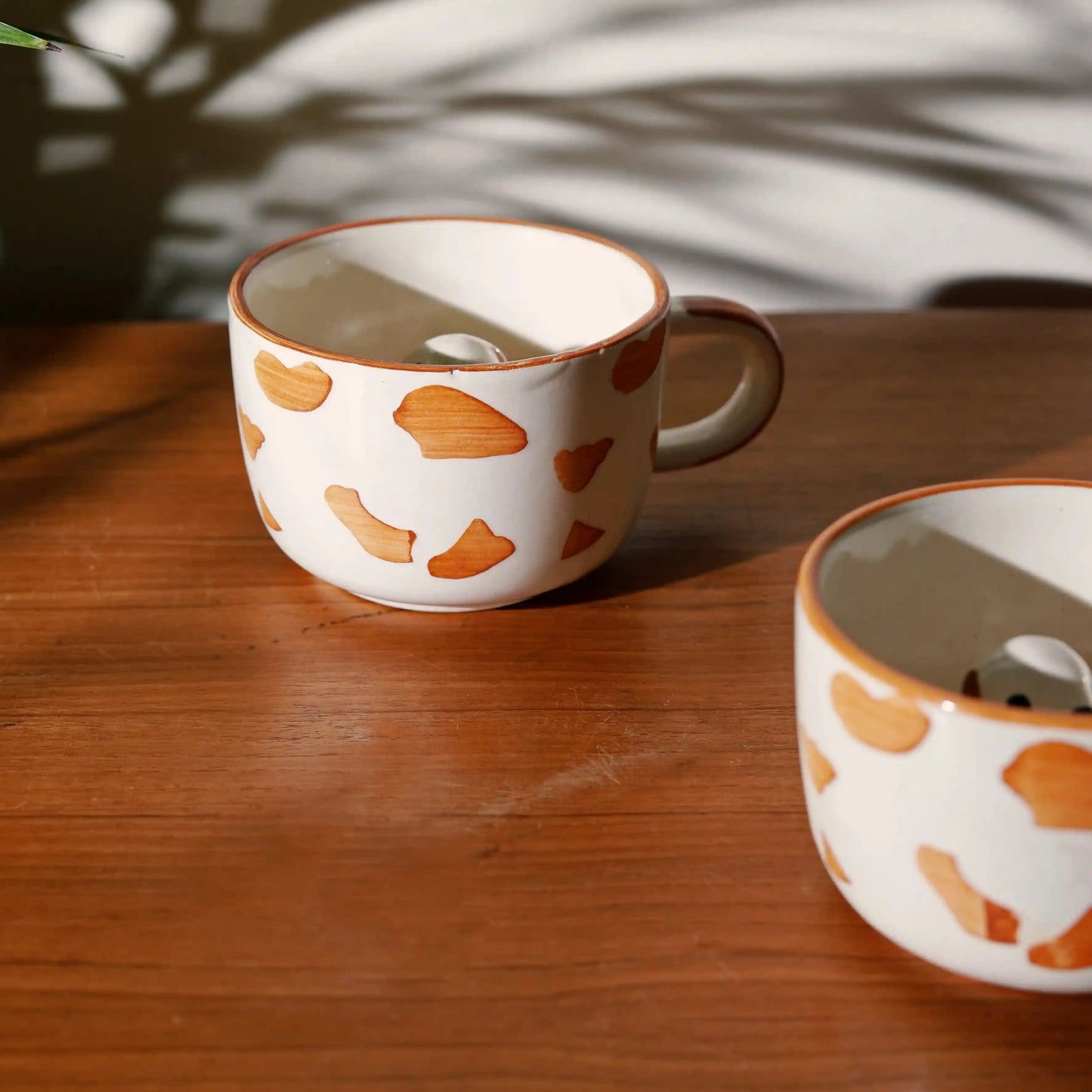 Playful Puppy Hand-painted Ceramic Mug
