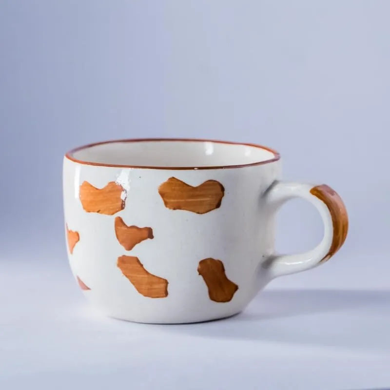 Playful Puppy Hand-painted Ceramic Mug