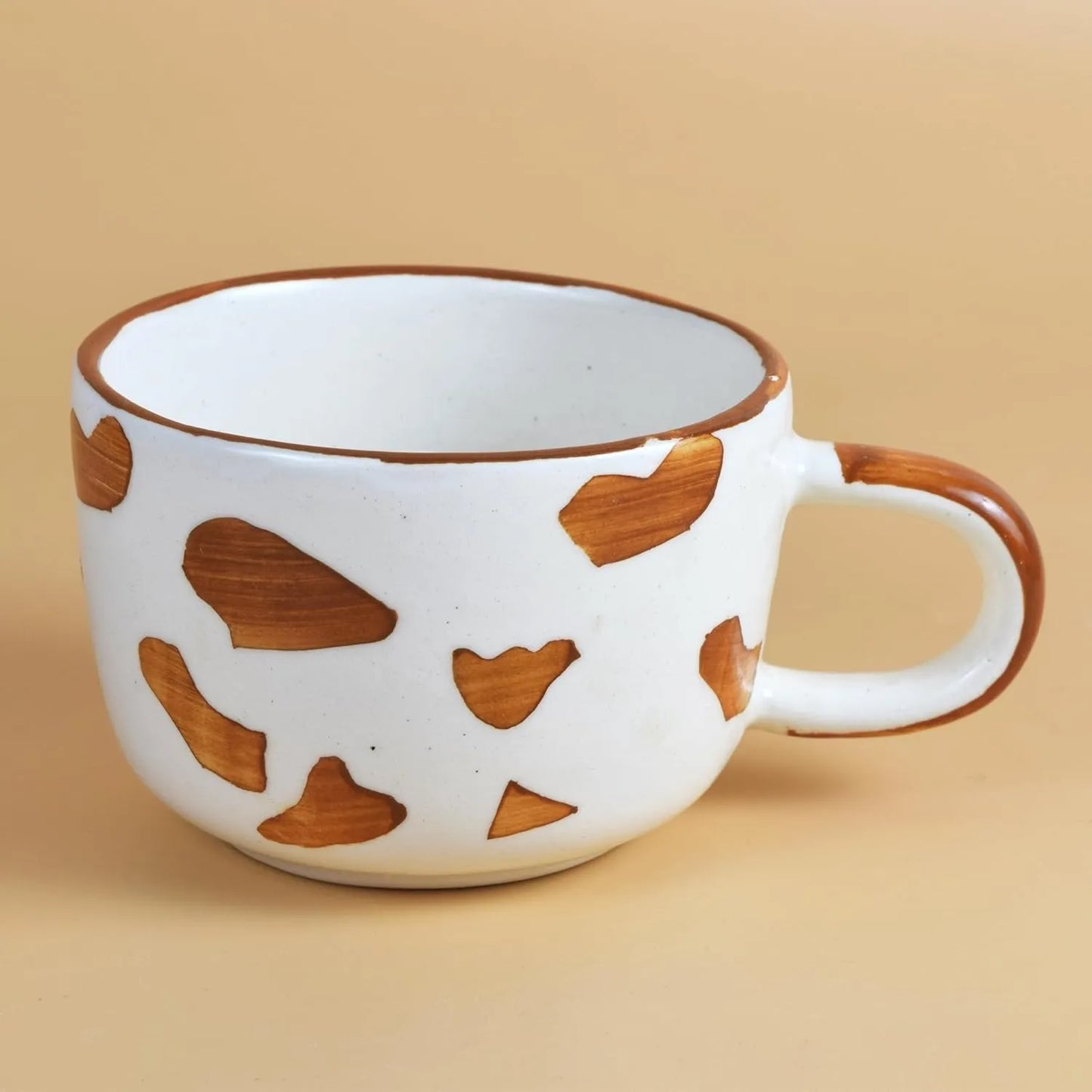 Playful Puppy Hand-painted Ceramic Mug