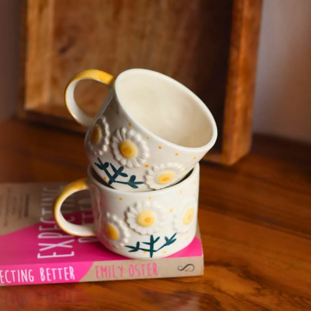 Sun-Kissed Daisies Ceramic Mug