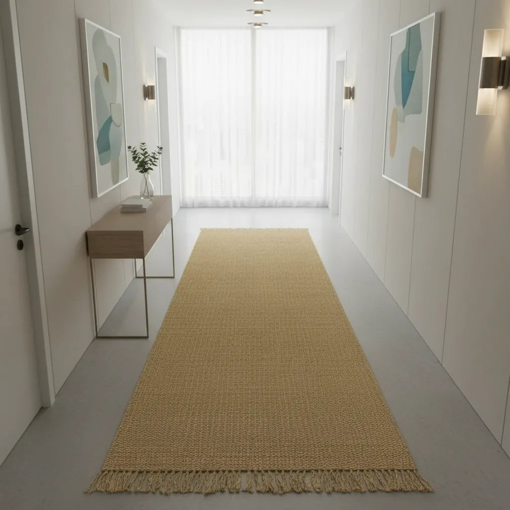 Handwoven Natural Jute Rug-Eco Home Decor Mat