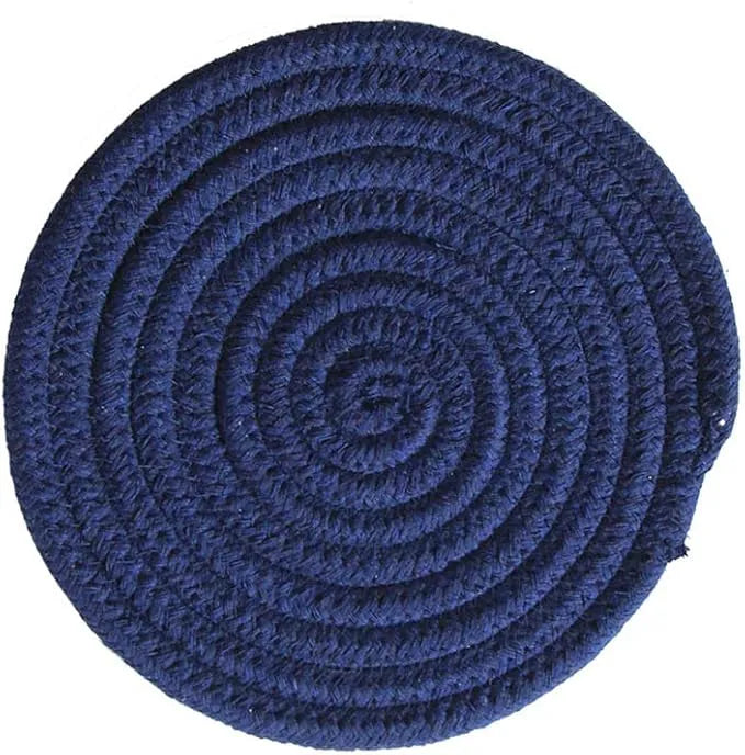 Royal Blue Vintage Cotton Handmade Coasters for Coffee table