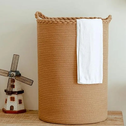 Brown Woven Laundry Storage Basket - Medium, Large