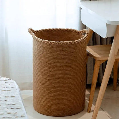 Brown Woven Laundry Storage Basket - Medium, Large