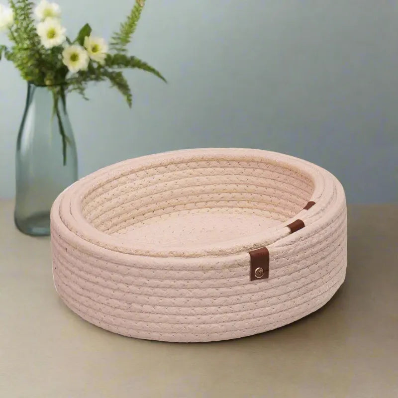 Eco-Friendly White Storage Baskets - Multiple Options