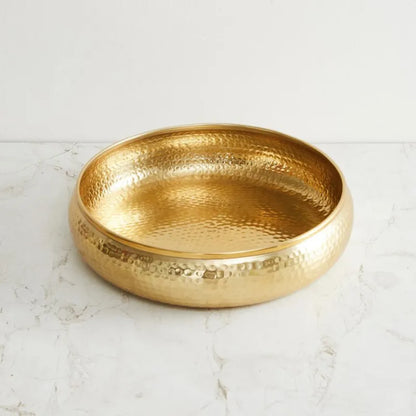 Round Golden Potpourri Bowl & Decorative Urli