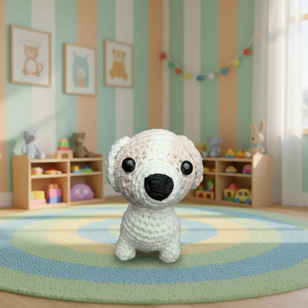 Crochet Pet Plush - Cute Handmade Toy for Kids