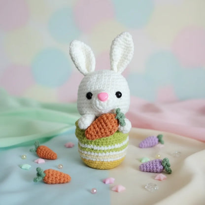 Handcrafted Crochet Rabbit Plush Toy for Kids