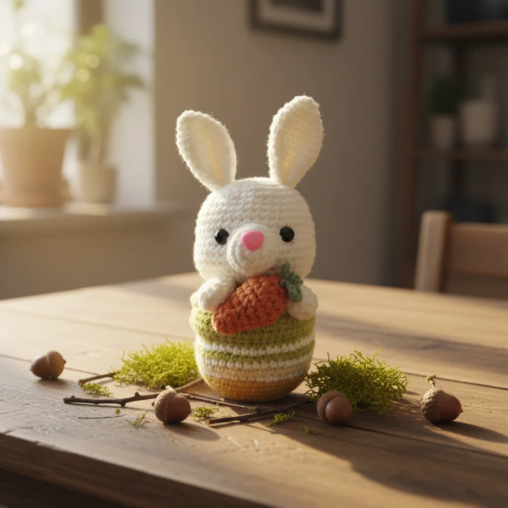 Handcrafted Crochet Rabbit Plush Toy for Kids
