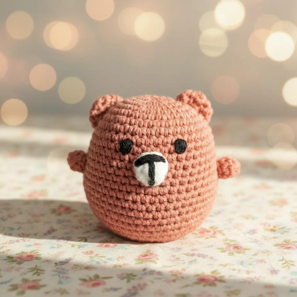 Premium Handmade Crochet Cute Bear Plush Soft Toy
