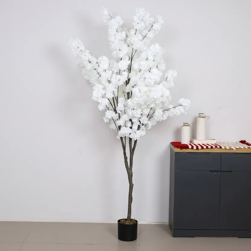 Large Blossom Flowers Plant with Pot for Interiors - Artificial Plant
