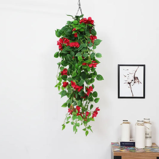 Faux Hanging Bougainvillea Flowers for Decor - Artificial Plant