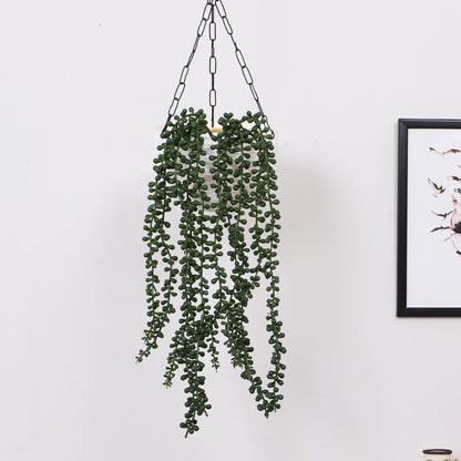 Hanging String of Pearls Creeper - Artificial Plant