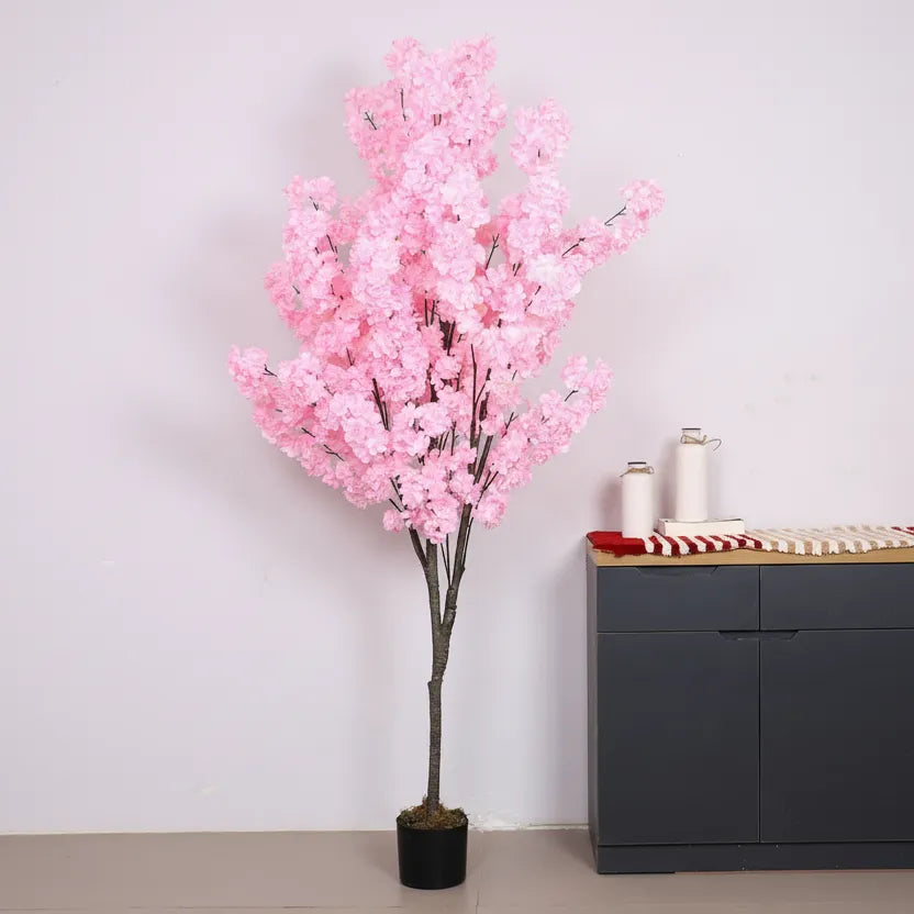 Large Blossom Flowers Plant with Pot for Interiors - Artificial Plant