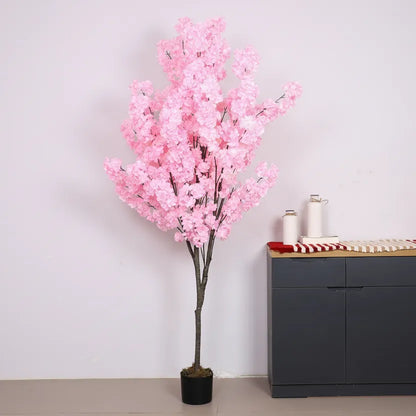 Large Blossom Flowers Plant with Pot for Interiors - Artificial Plant