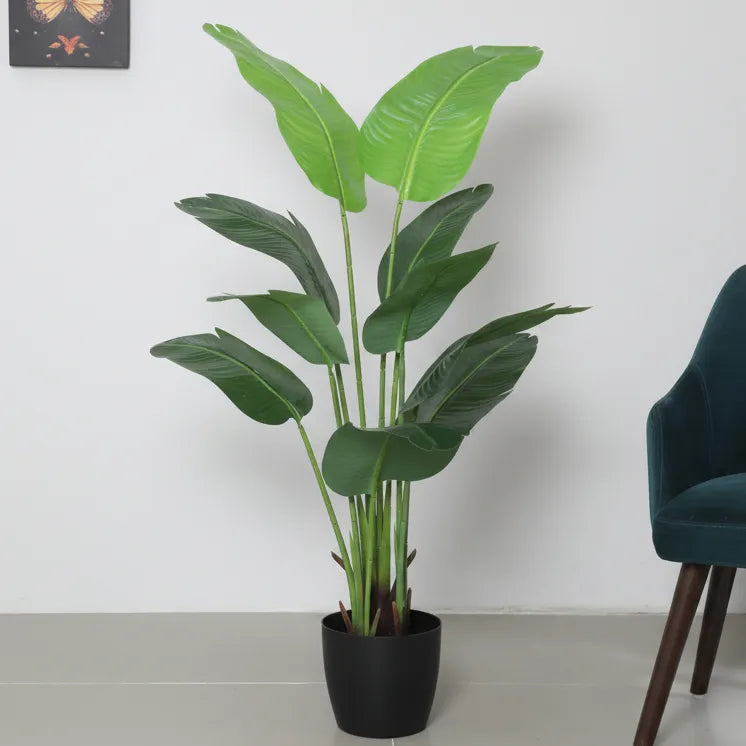 Banana Plant with Pot for Home and Office - Artificial Plant