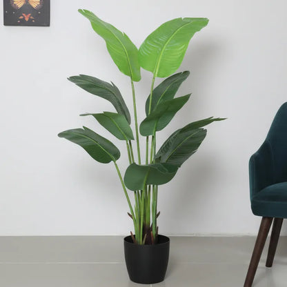 Banana Plant with Pot for Home and Office - Artificial Plant