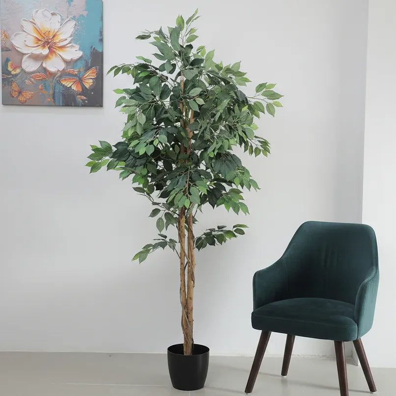 Large Ficus Decorative Floor Plant with Pot - Artificial Plant