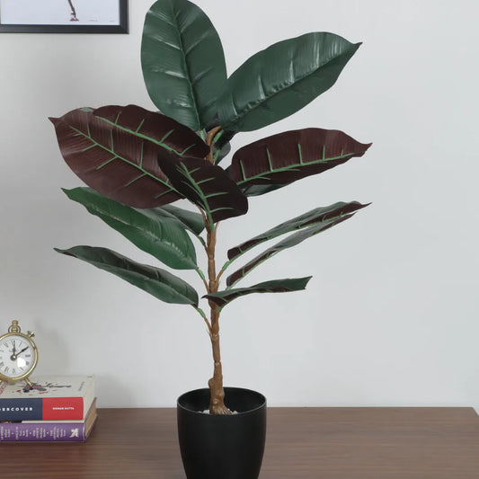Banana Leaf Indoor Plant with Pot for Decor - Artificial Plant