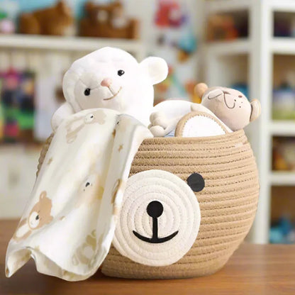 Beige Cotton Handmade Planter & Organiser Basket - Multiple Sizes