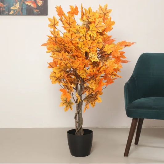 Maple Tree with Pot for Decor - Artificial Plant