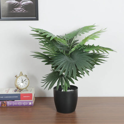 Fan Palm Plant with Pot - Artificial Plant