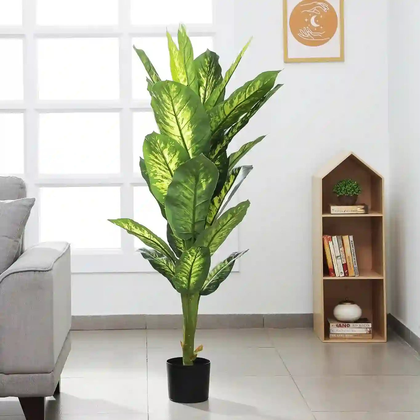 Dieffenbachia Plant Tree for Office Home Decor - Artificial Plant