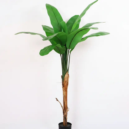 Banana Plant Tree with Big Leaves and Pot - Artificial Plant