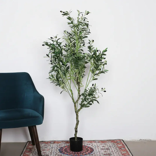 Olive Tree with Pot for Decor - Artificial Plant