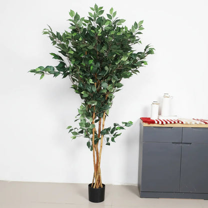 Ficus Plant with Pot for Home and Office Decor - Artificial Plant