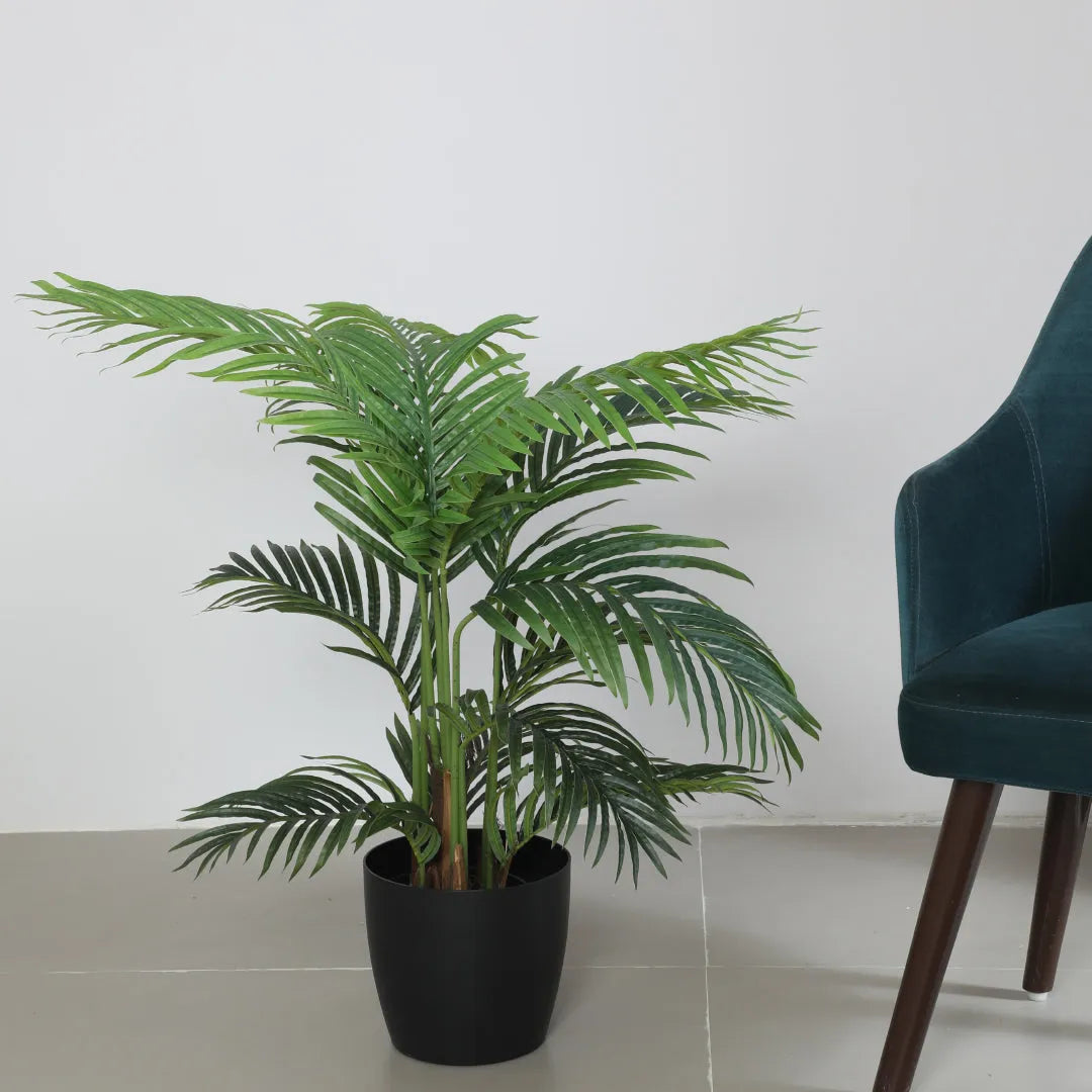Tropical Areca Palm Decorative Plant with Pot - Artificial Plant